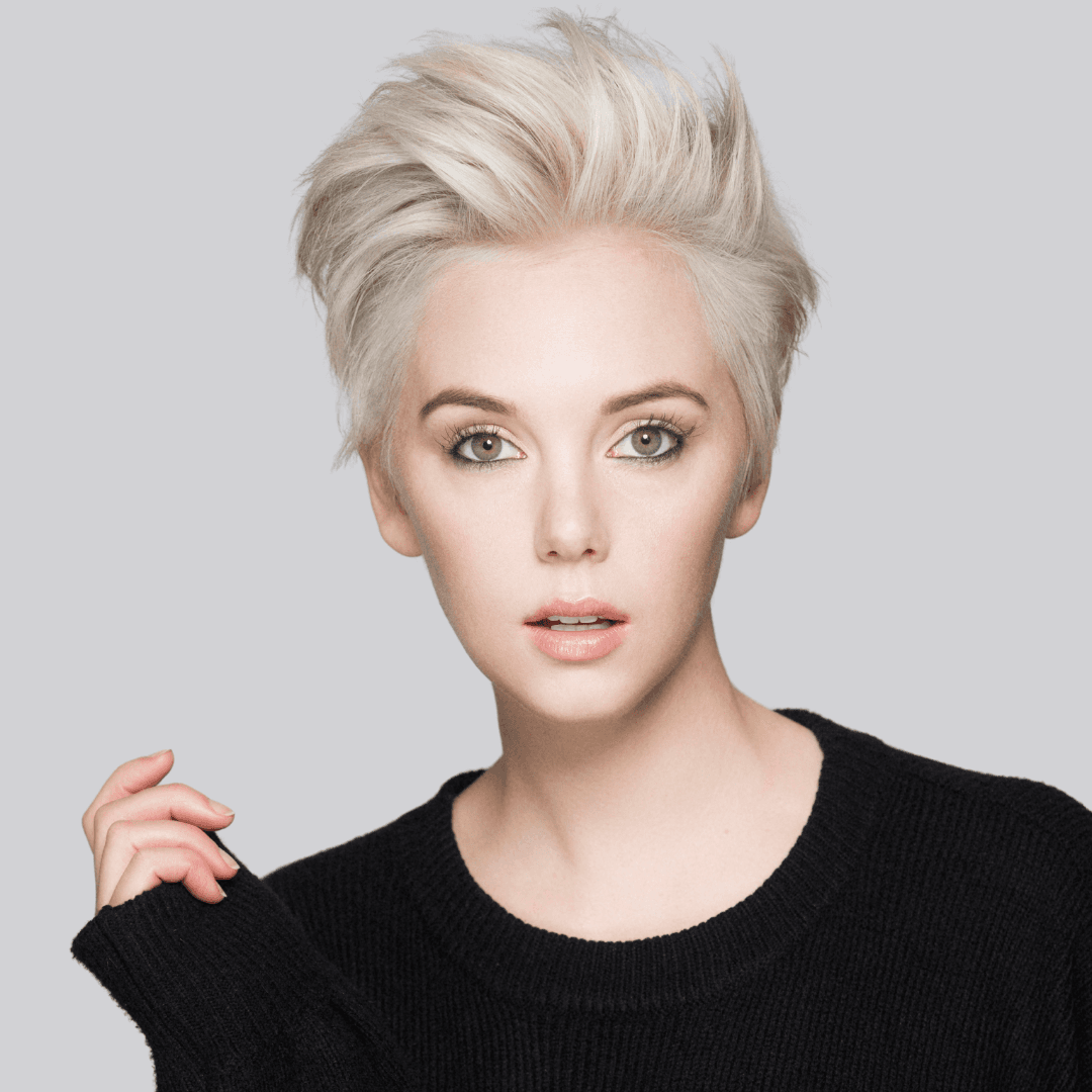 Chic short textured haircut styled at Jayne Elliott Hair Company in Lutterworth — expert in precision cutting and classic looks for modern women aged 30 to 50.