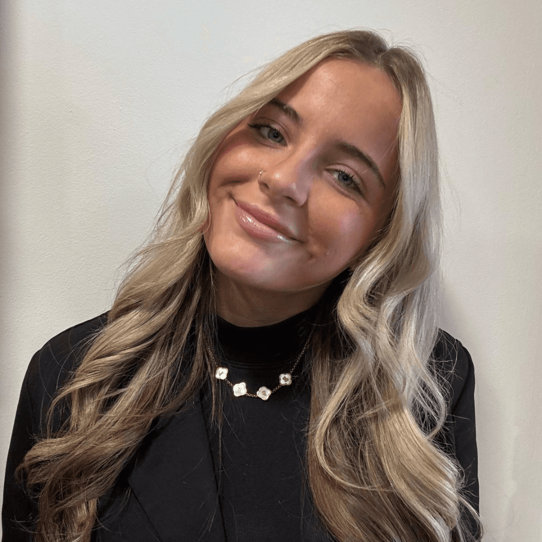 Effi Wingfield, apprentice at Jayne Elliott Hair Company in Lutterworth, developing her skills in professional hairdressing.